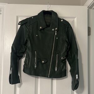 Women's Green Leather Jacket